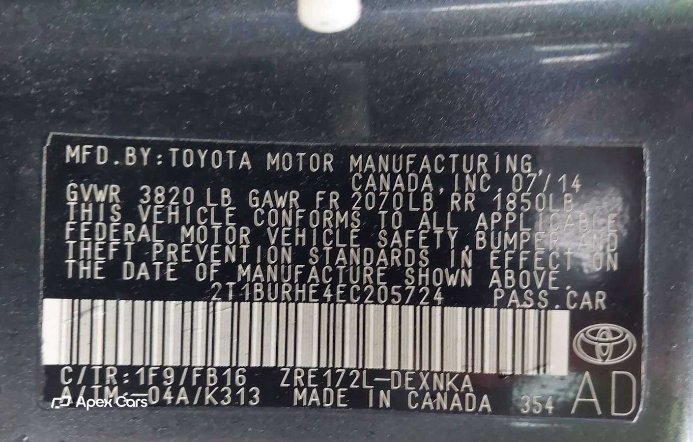 Toyota Corolla 2014