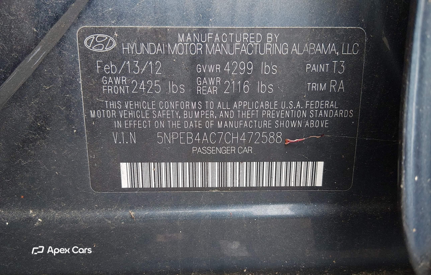 Hyundai Sonata 2012