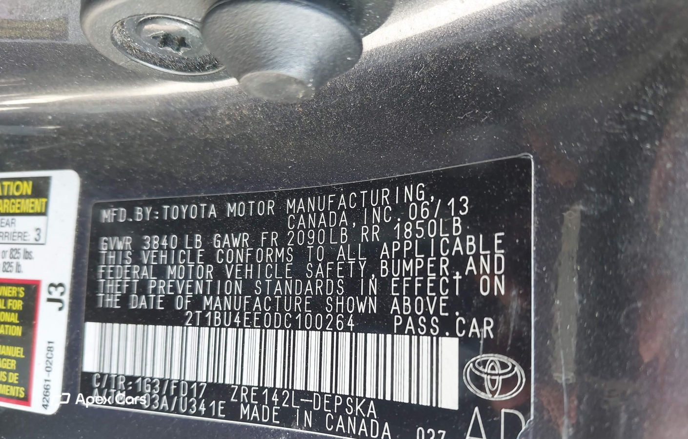 Toyota Corolla 2013
