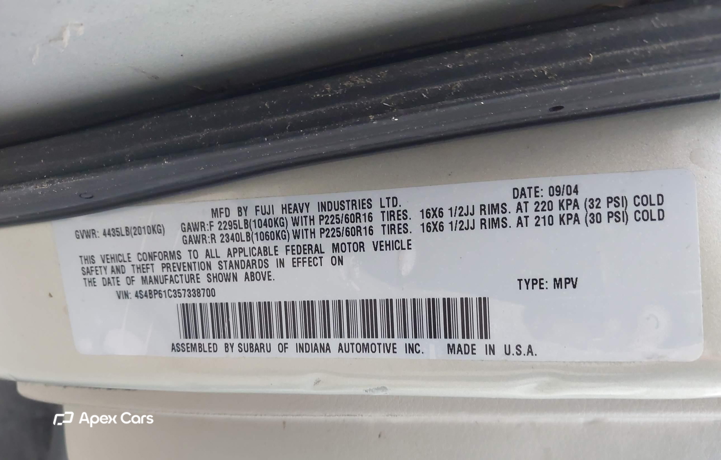 Subaru Outback 2005
