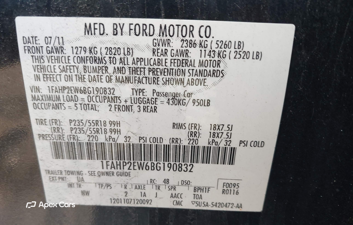 Ford Taurus 2011