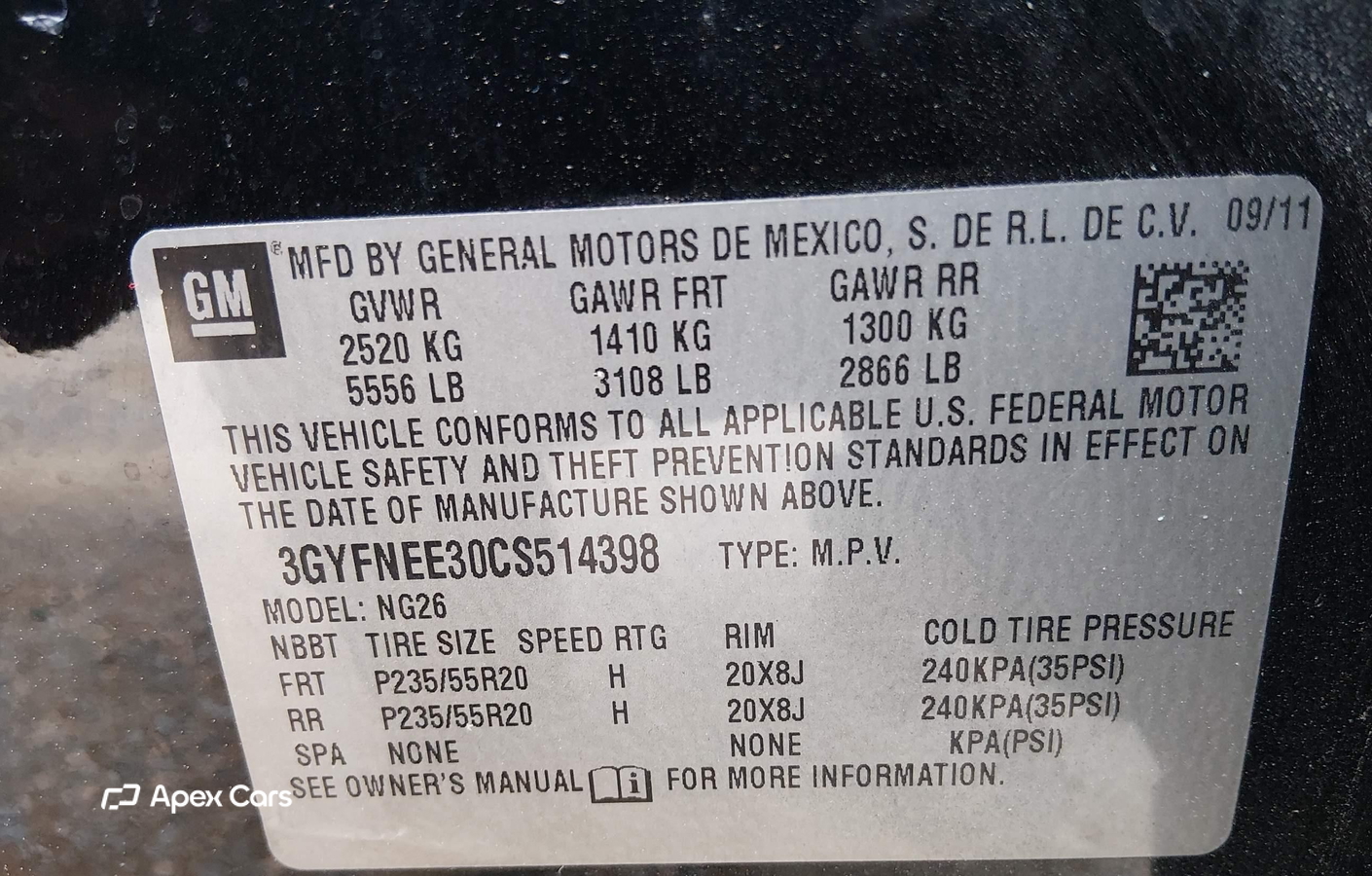 Cadillac SRX 2012