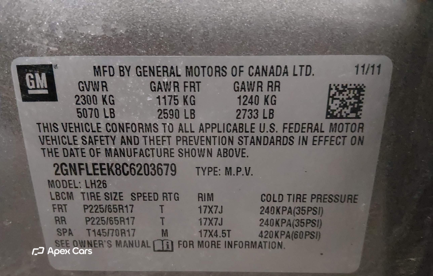 Chevrolet Equinox 2012