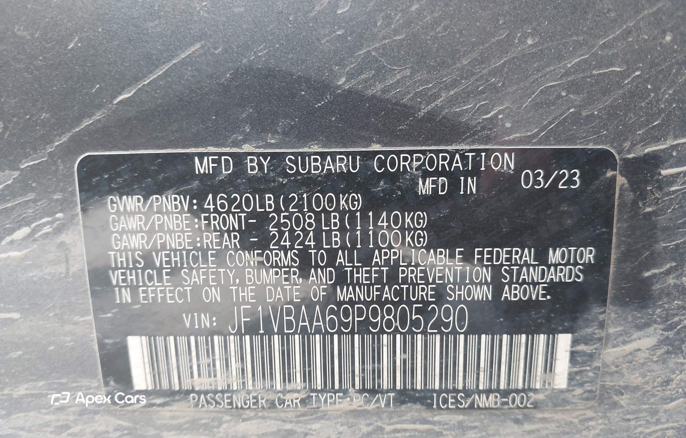 Subaru WRX 2023