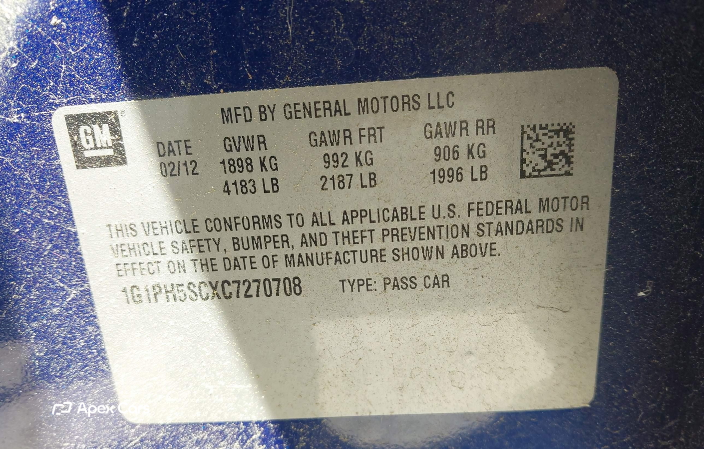 Chevrolet Cruze 2012