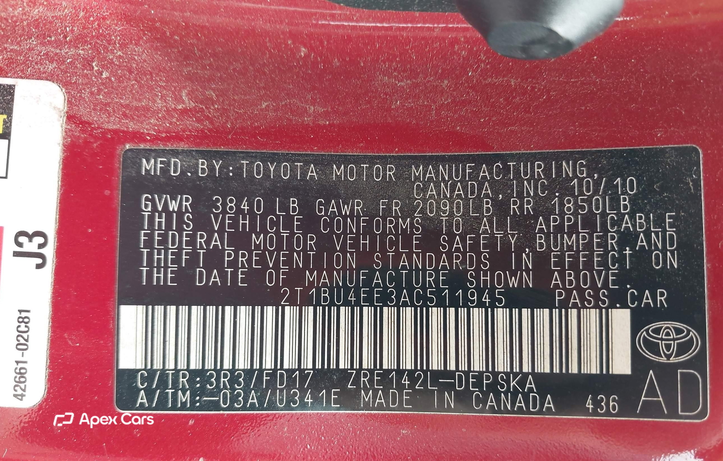 Toyota Corolla 2010