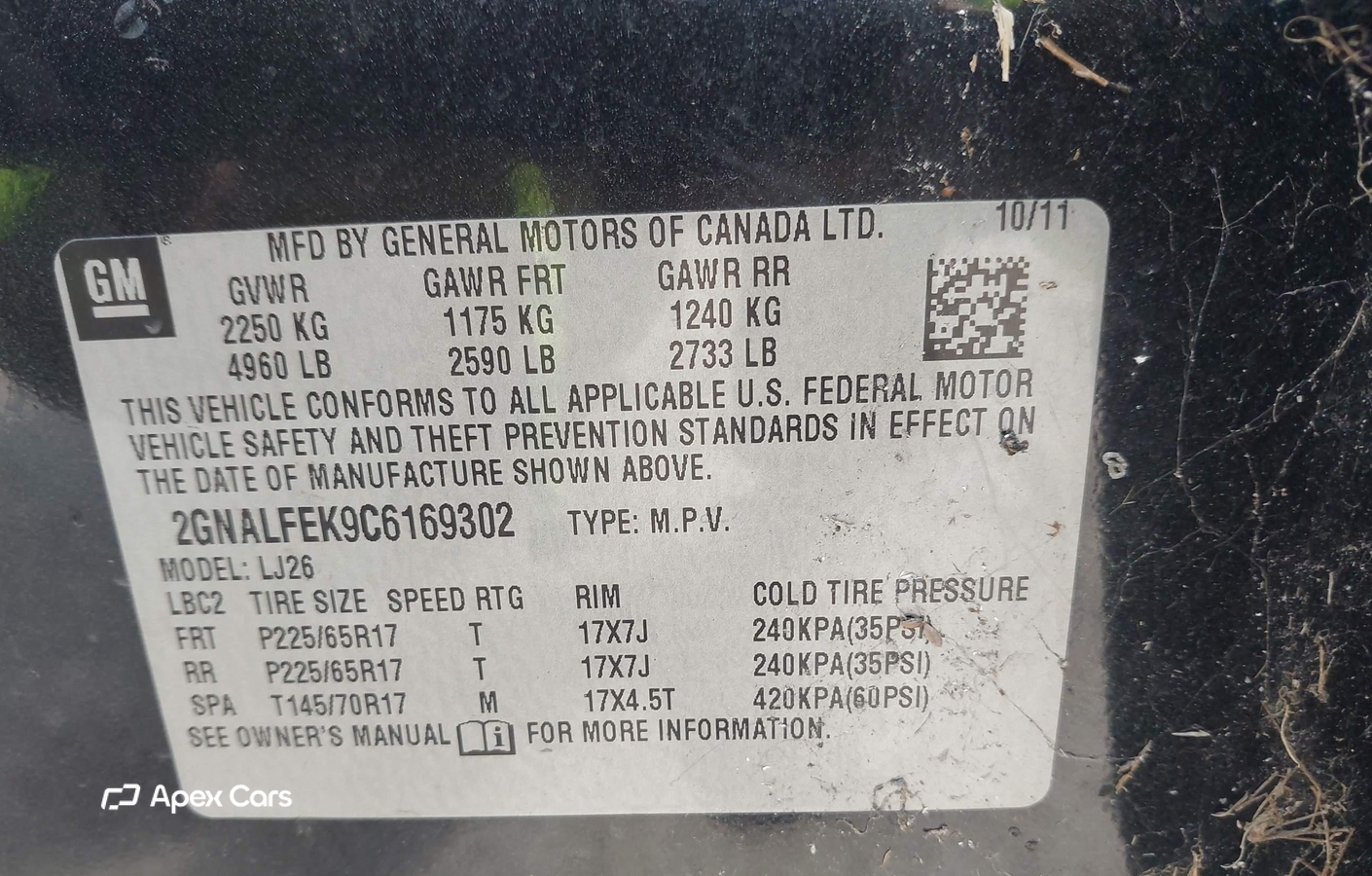 Chevrolet Equinox 2012