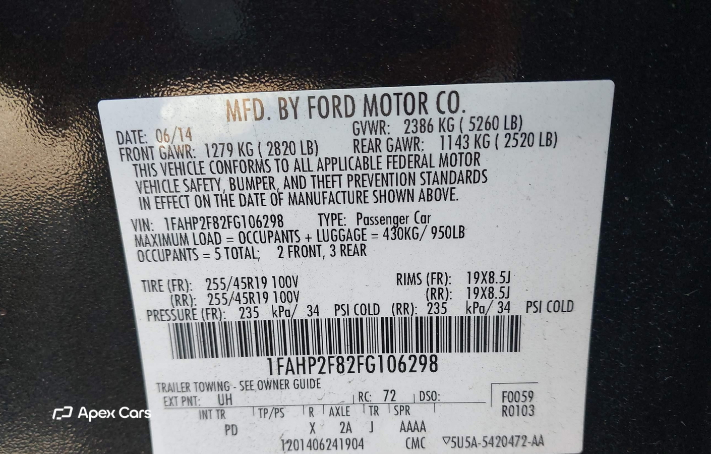 Ford Taurus 2015