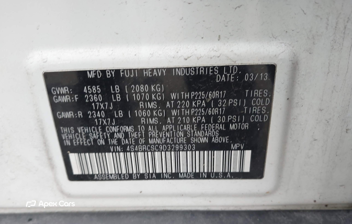 Subaru Outback 2013