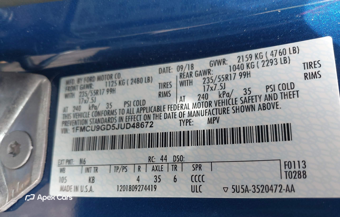 Ford Escape 2018