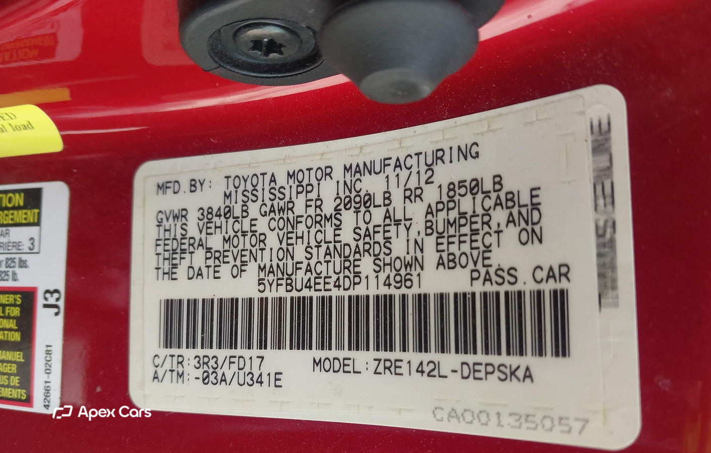 Toyota Corolla 2013