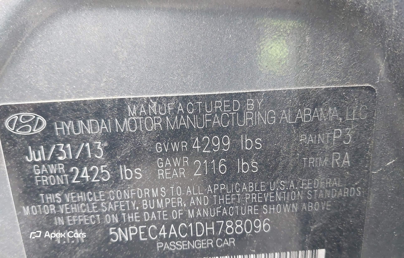 Hyundai Sonata 2013