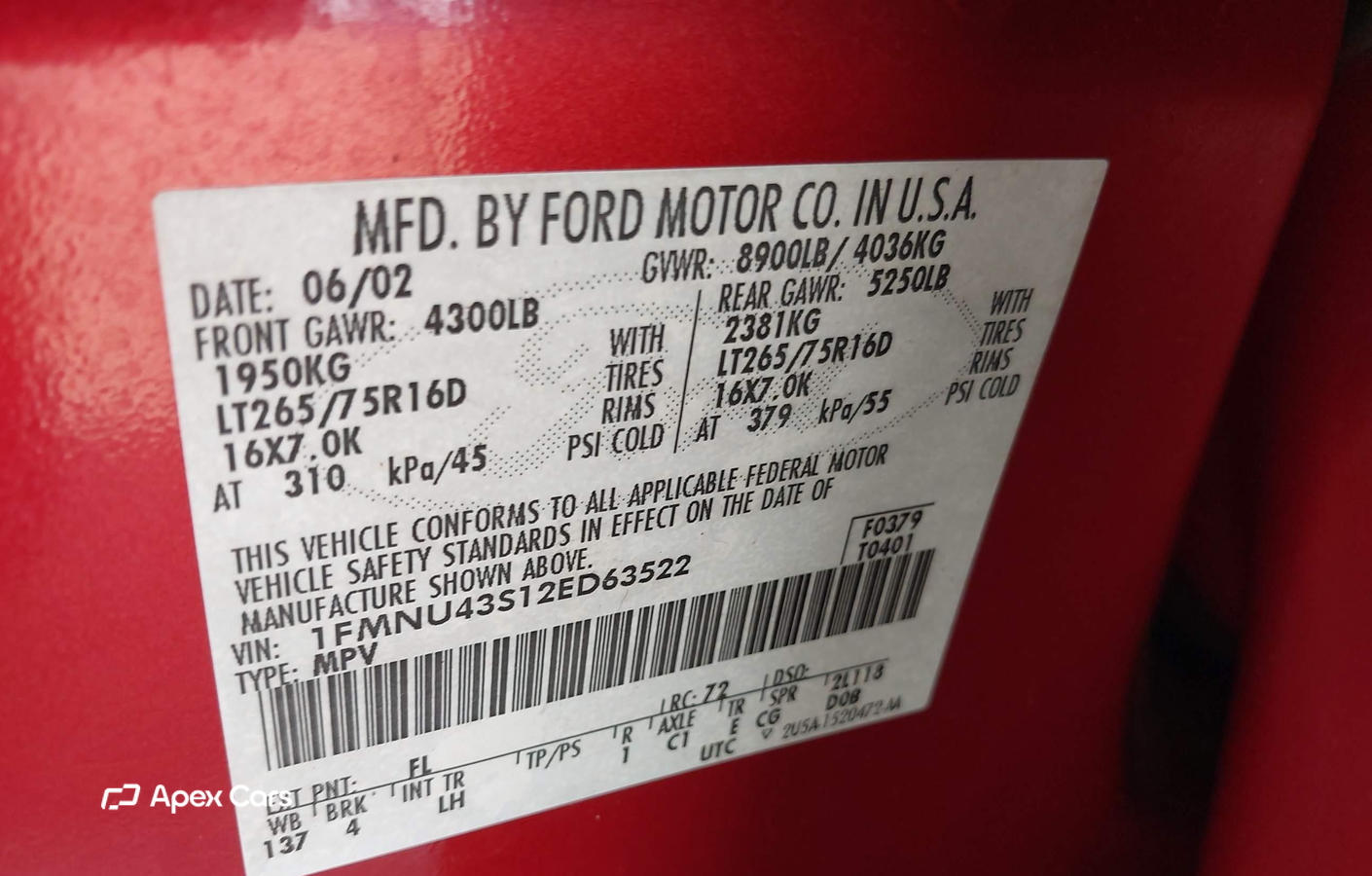 Ford Excursion 2002