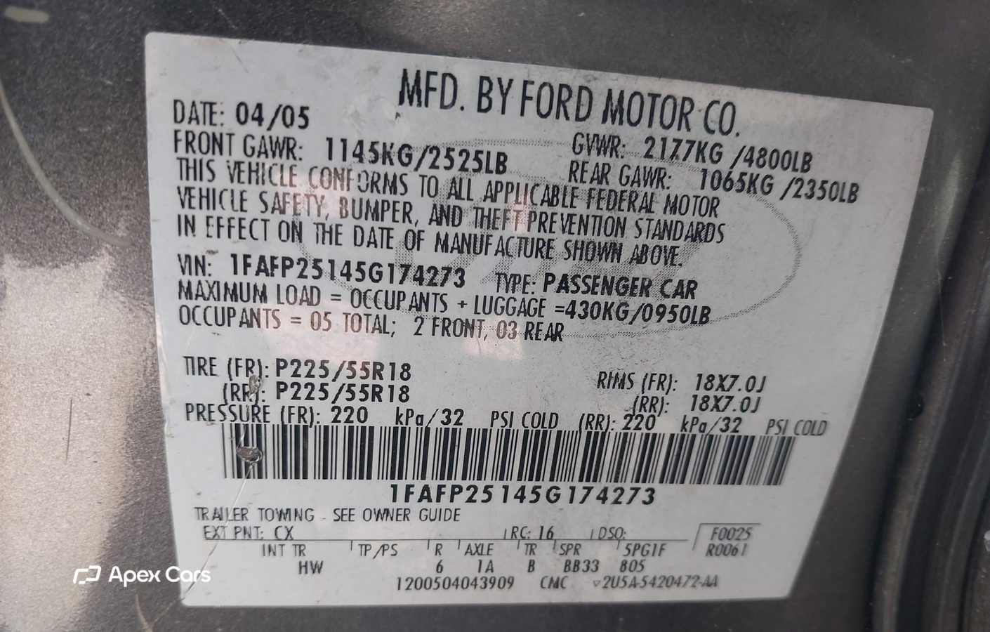 Ford Five Hundred 2005
