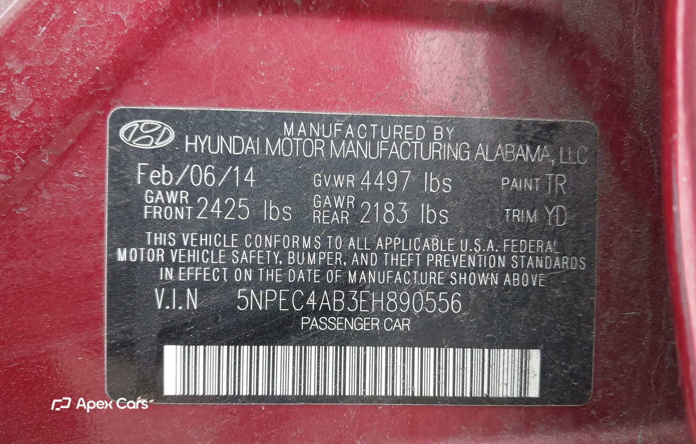 Hyundai Sonata 2014