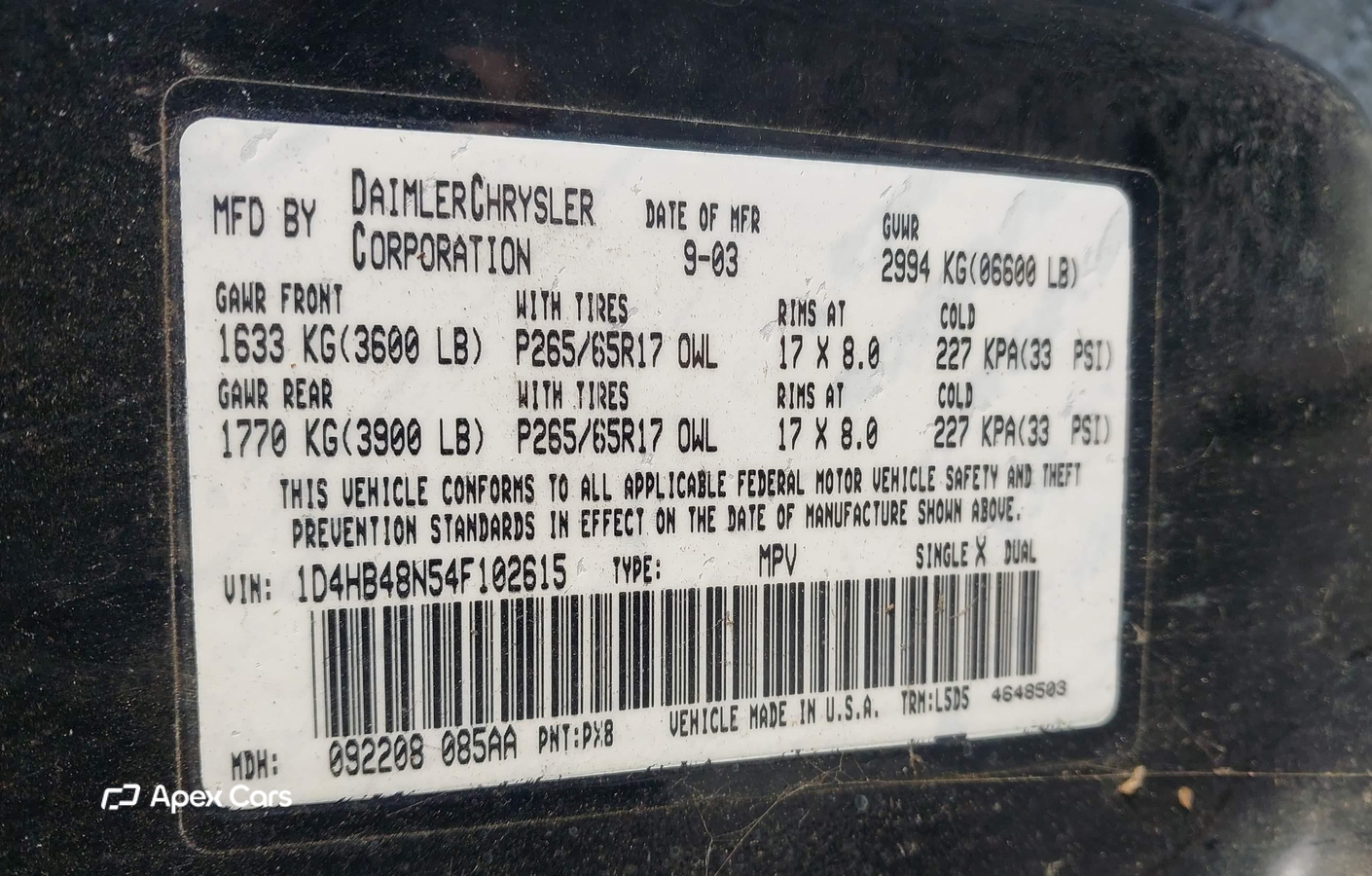 Dodge Durango 2004