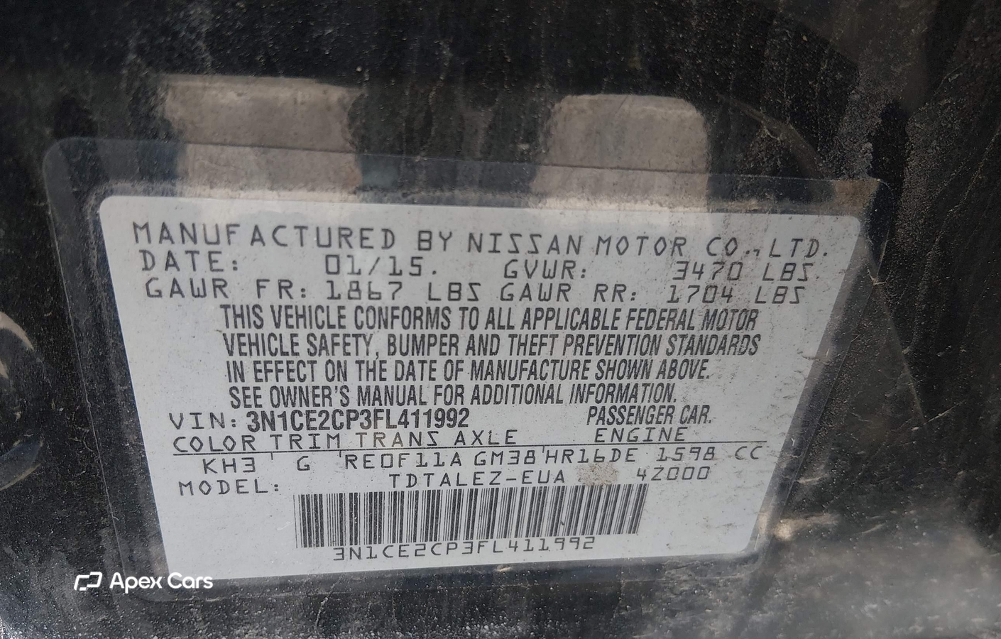 Nissan Versa 2015