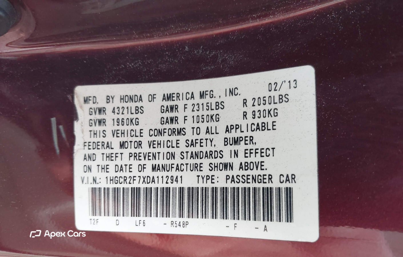 Honda Accord 2013