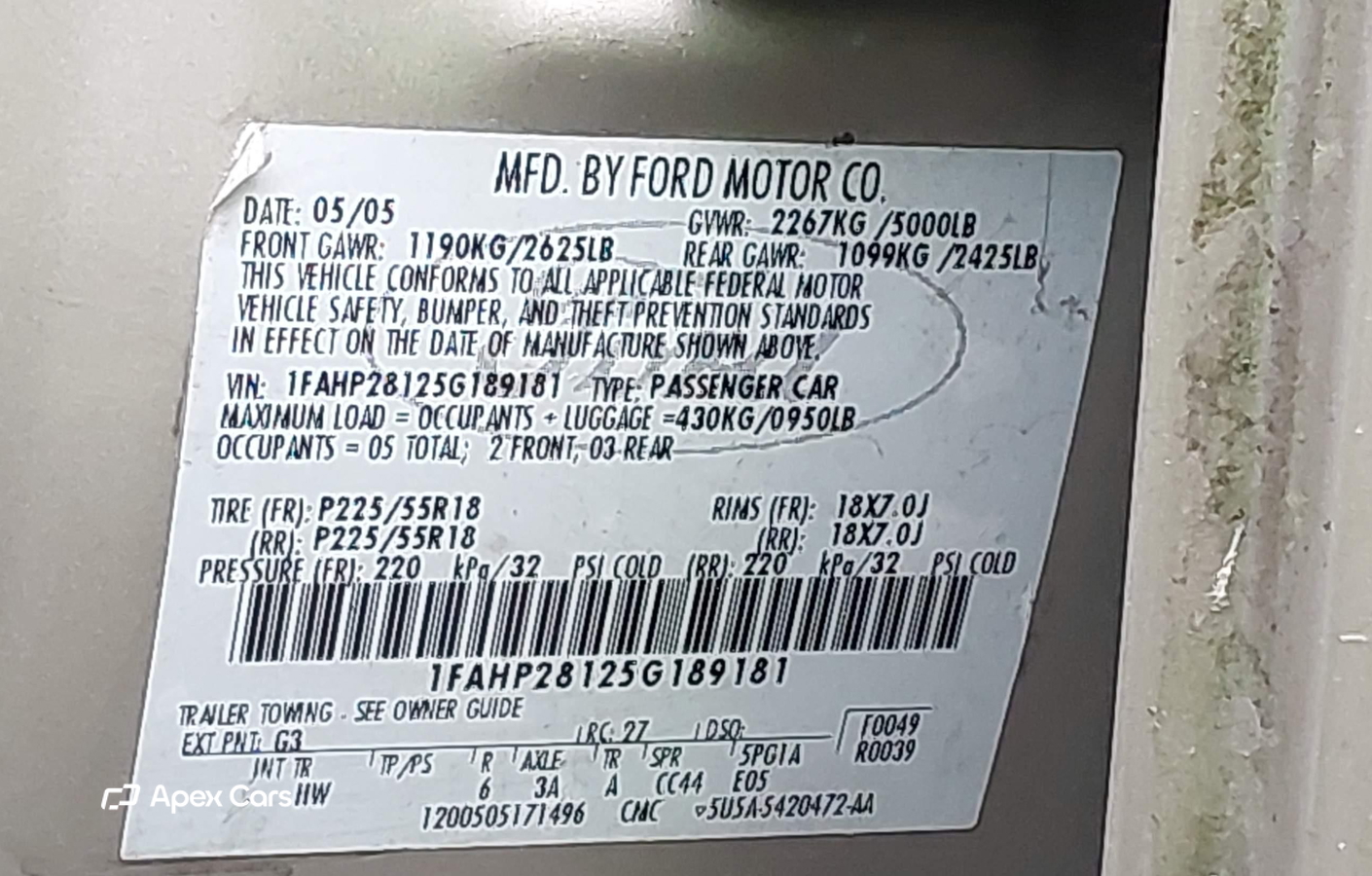 Ford Five Hundred 2005