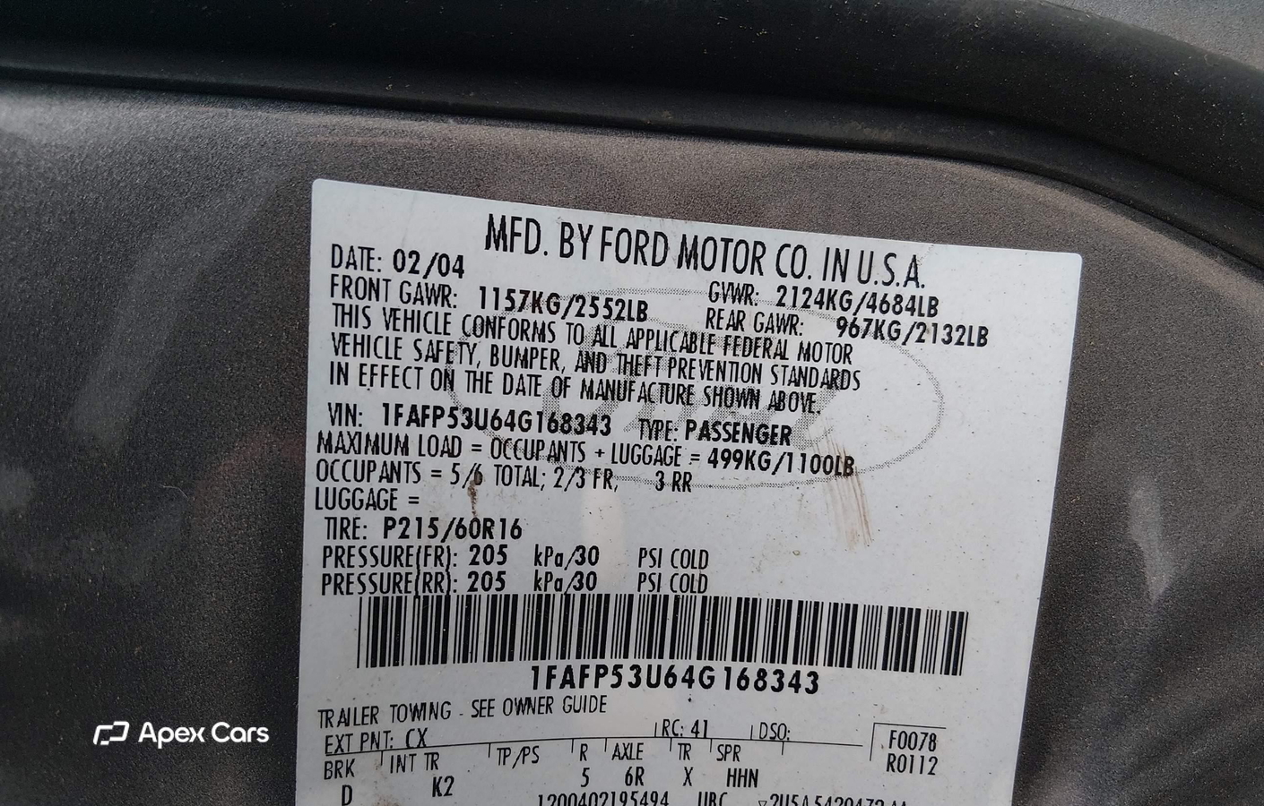 Ford Taurus 2004