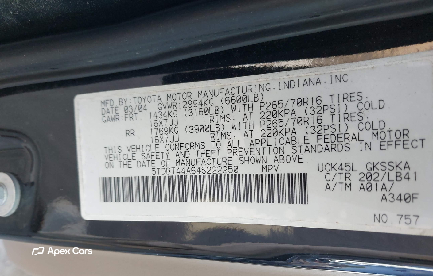 Toyota Sequoia 2004