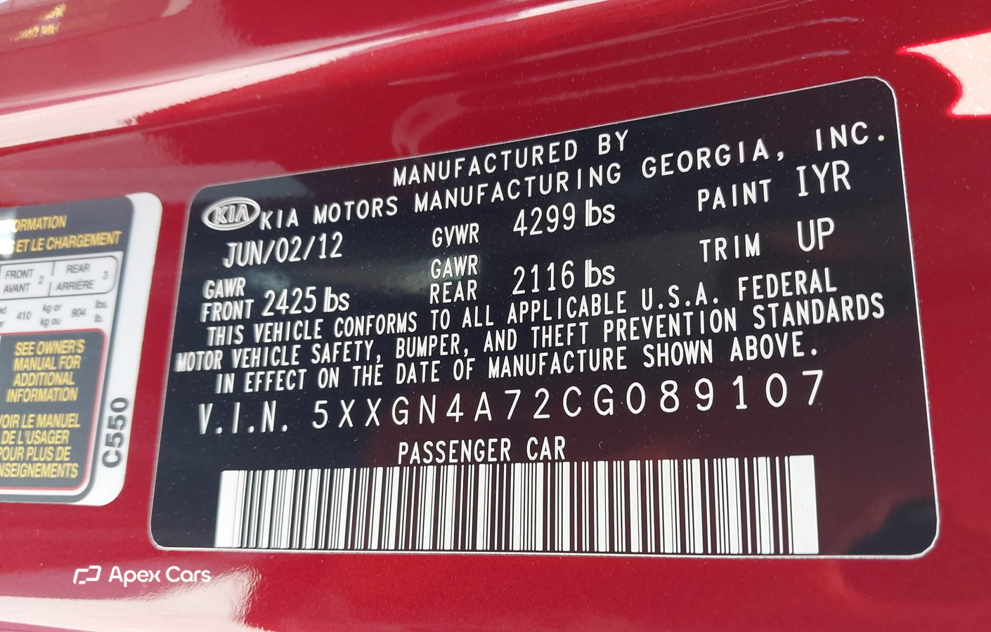 Kia Optima 2012