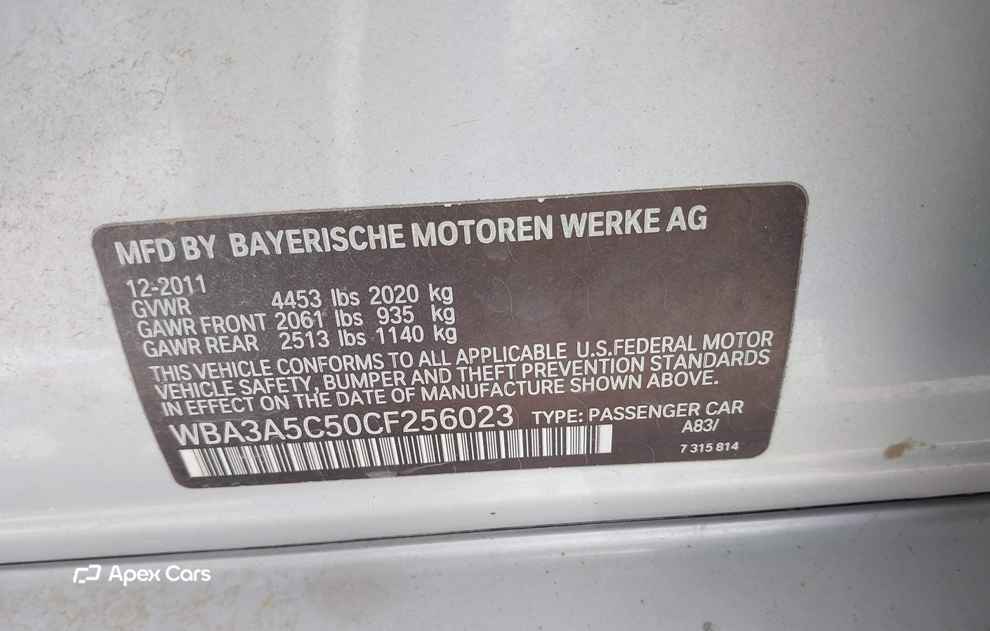 BMW Series 3 2012