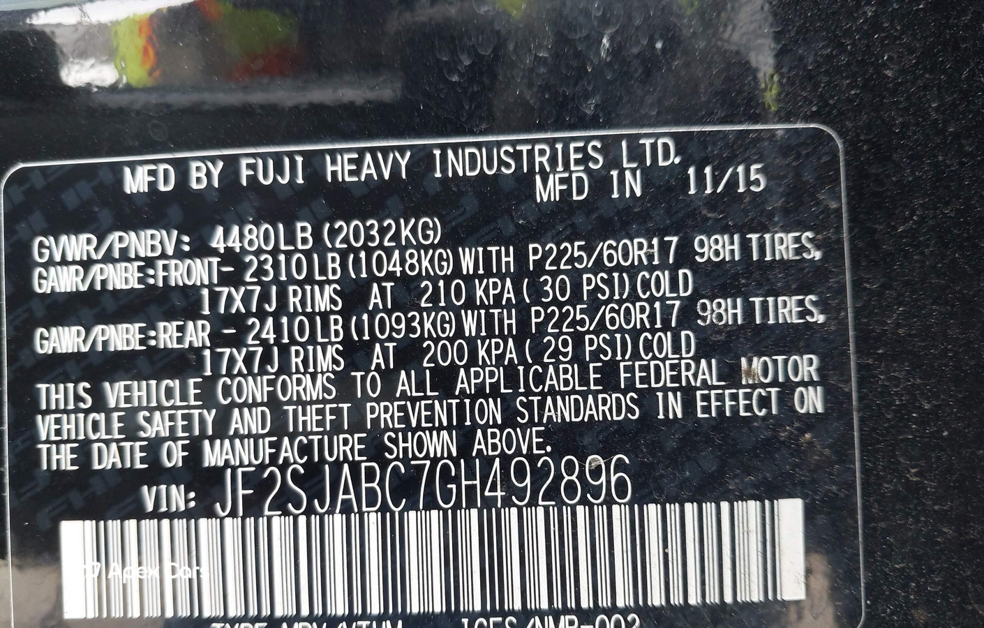 Subaru Forester 2016