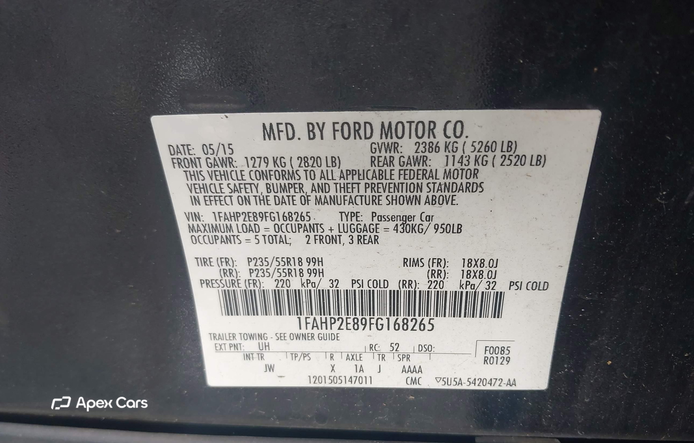 Ford Taurus 2015