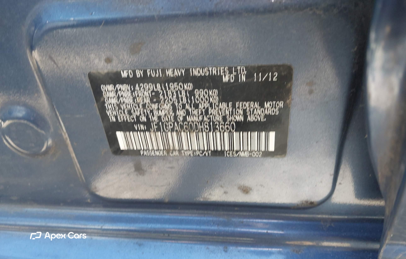 Subaru Impreza 2013