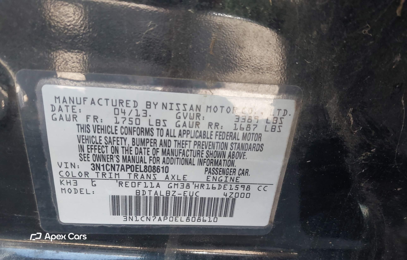 Nissan Versa 2014