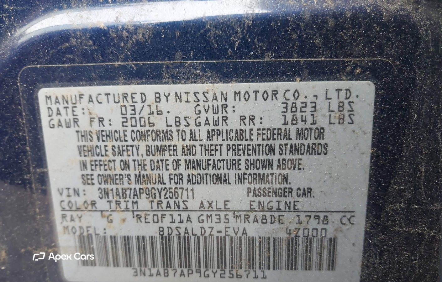 Nissan Sentra 2016