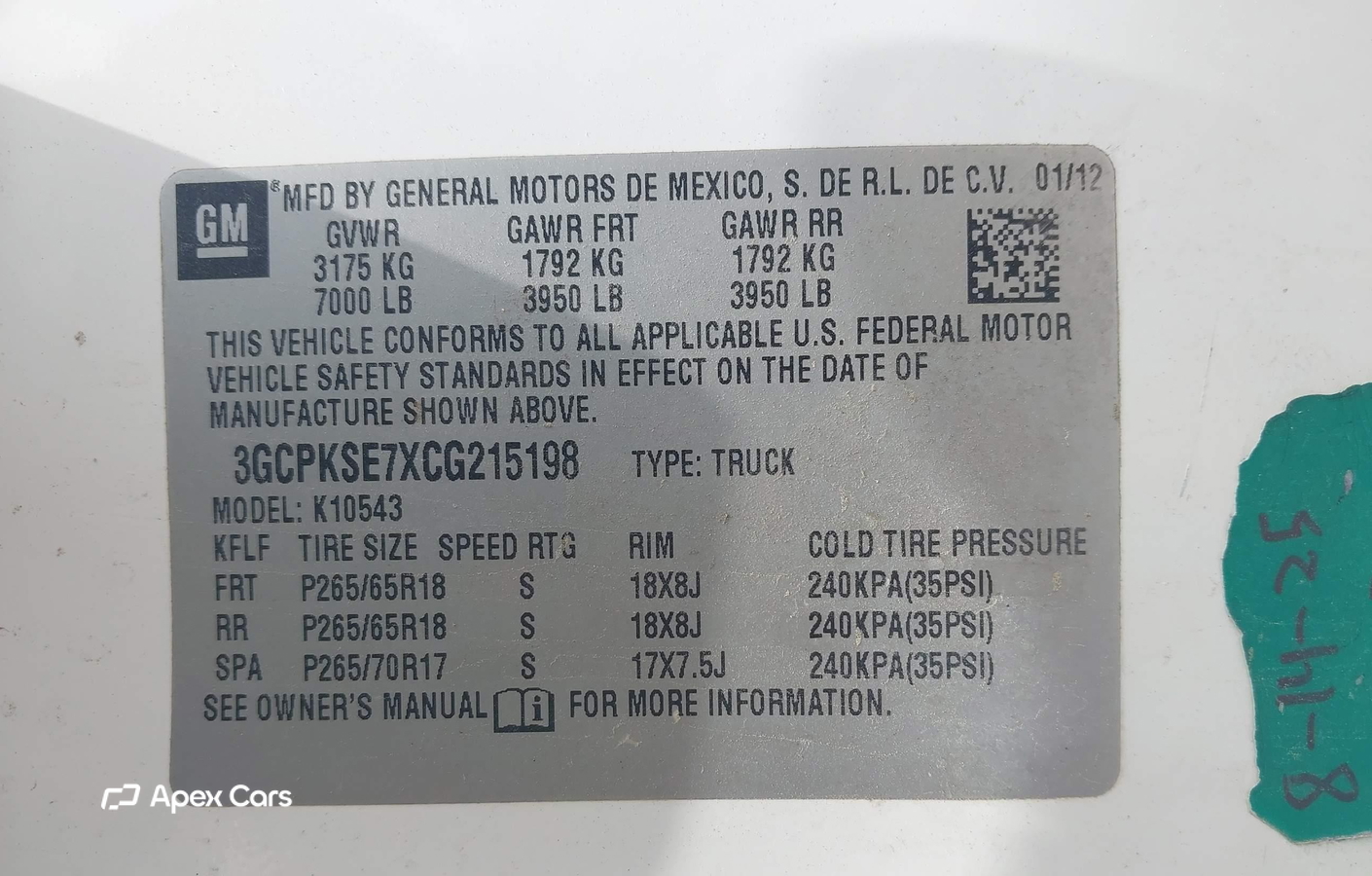 Chevrolet Silverado 2012