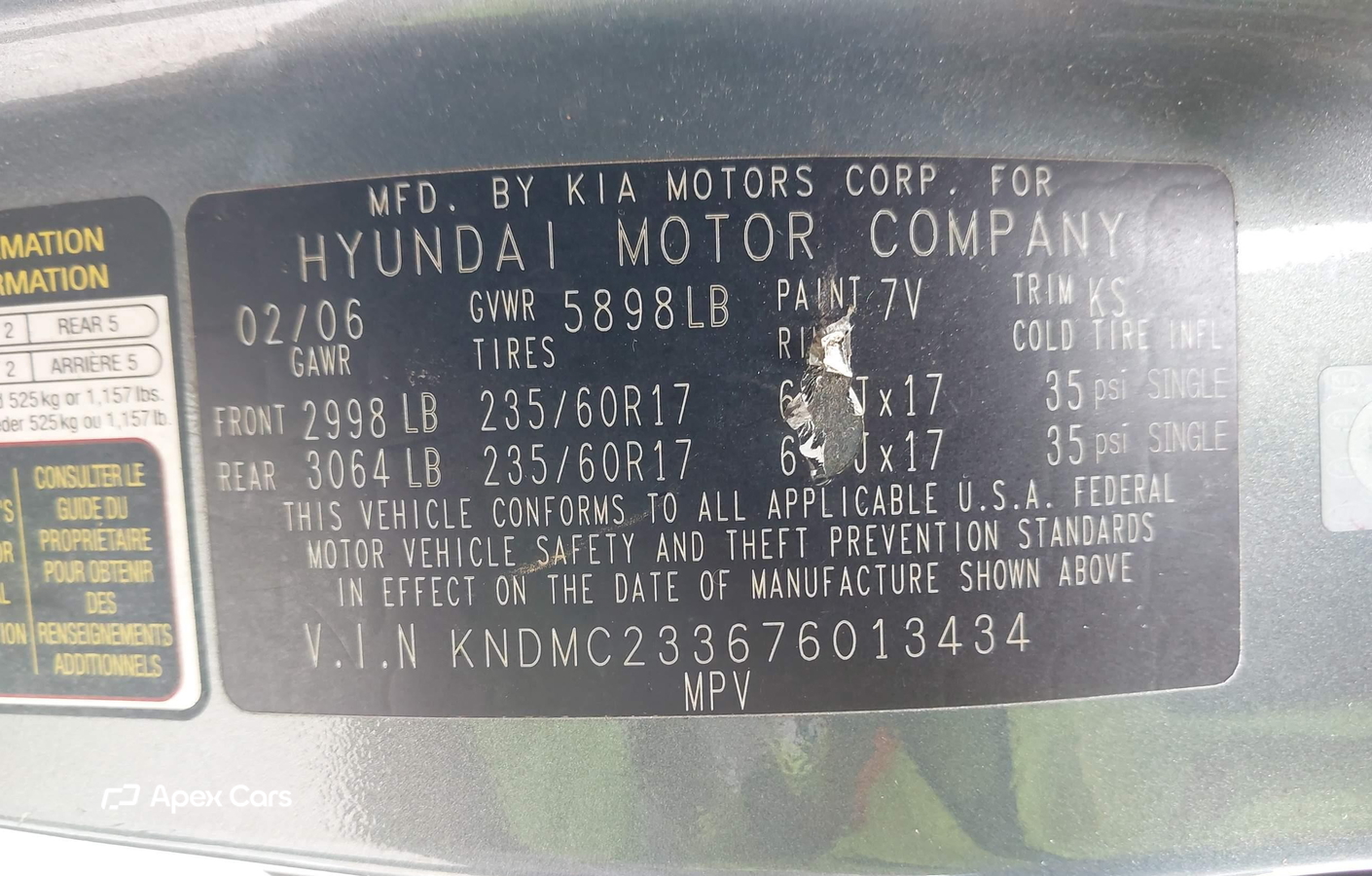 Hyundai Entourage 2007