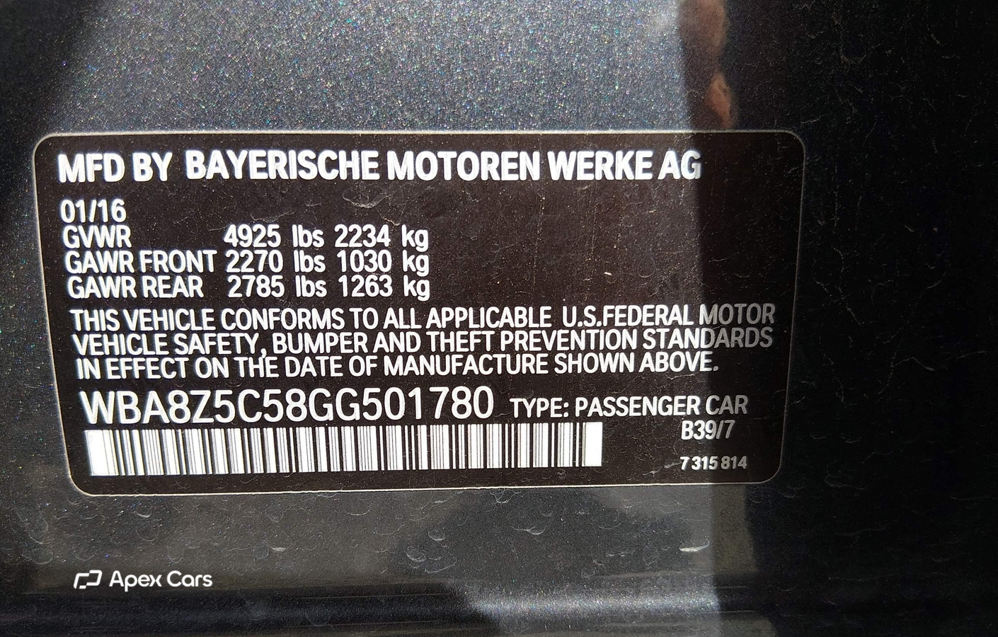 BMW Series 3 2016