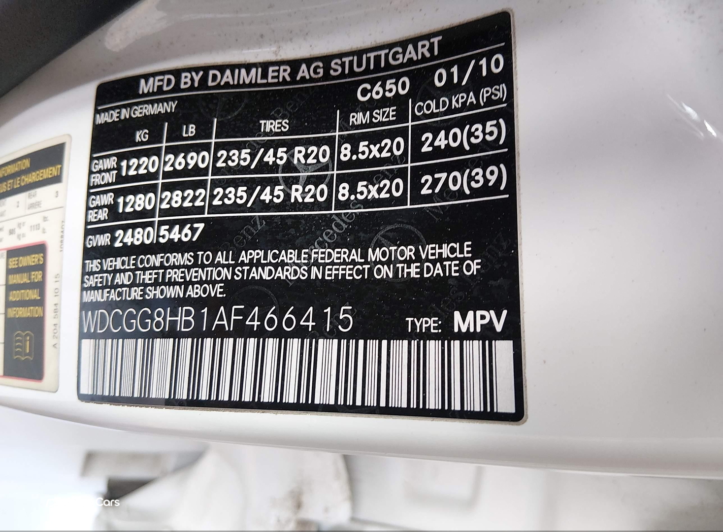 Mercedes-Benz GLK-klasse 2010