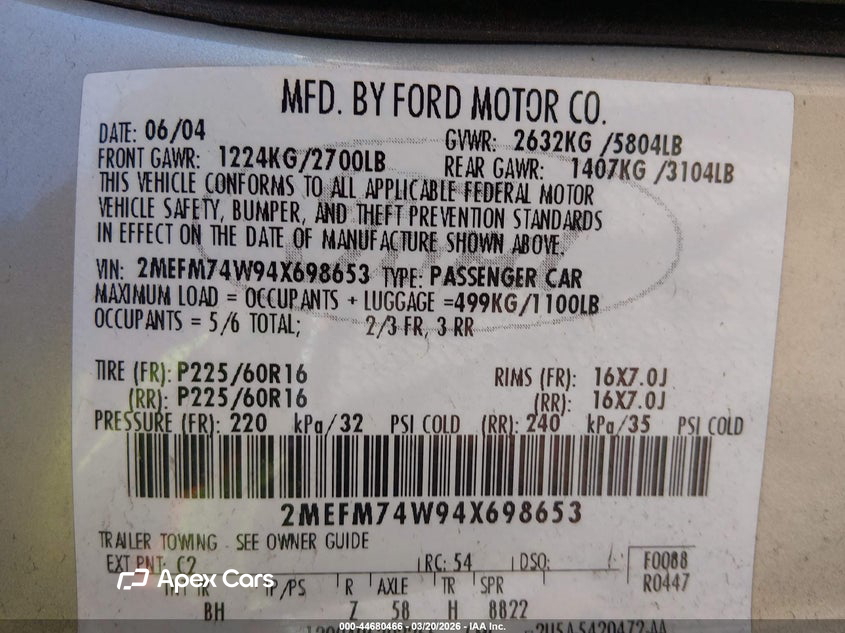 Mercury Grand Marquis 2004