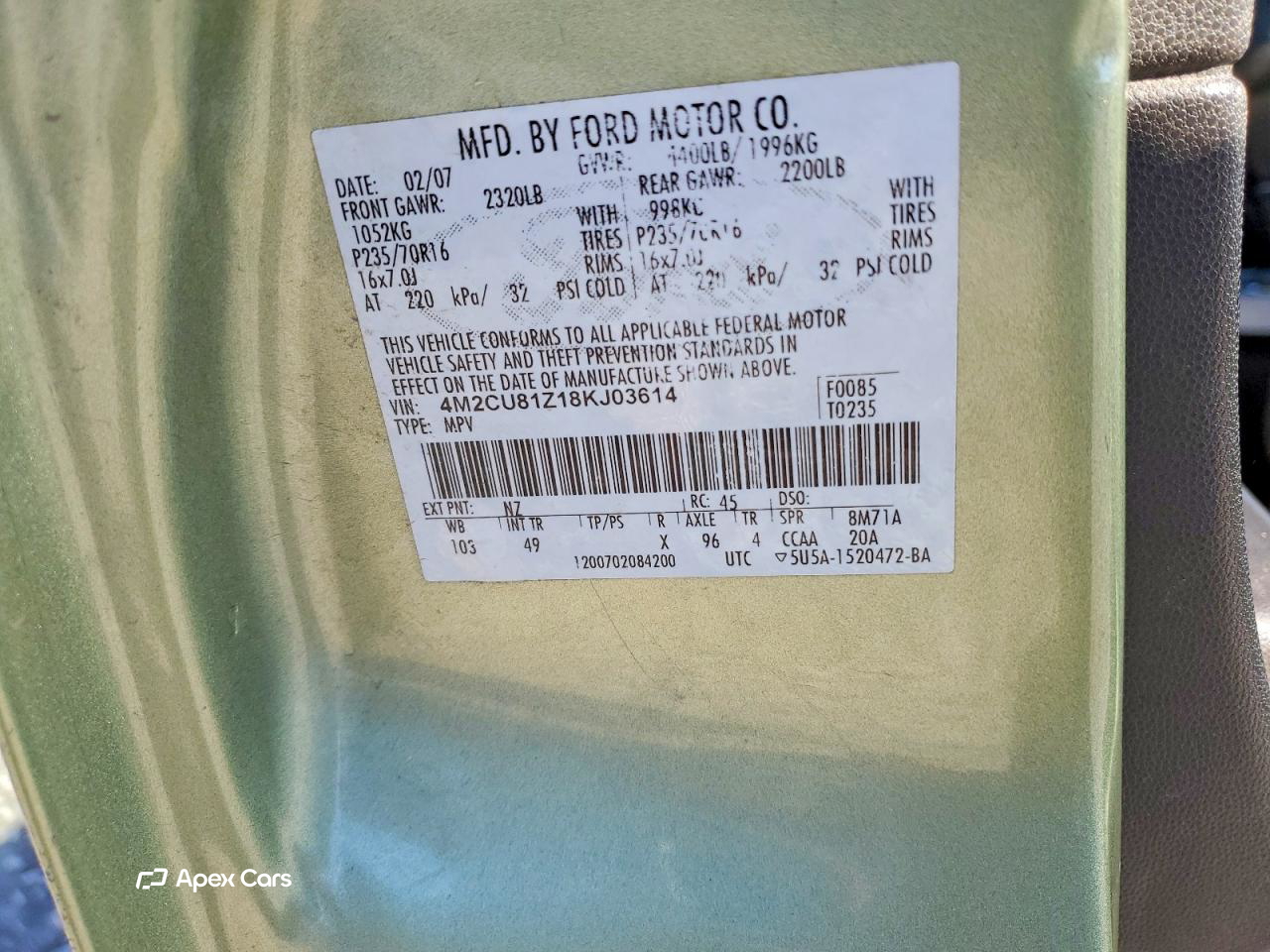 Mercury Mariner 2008