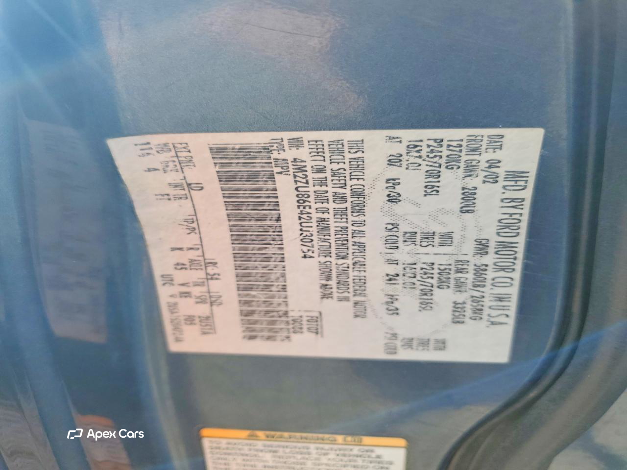 Mercury Mountaineer 2002