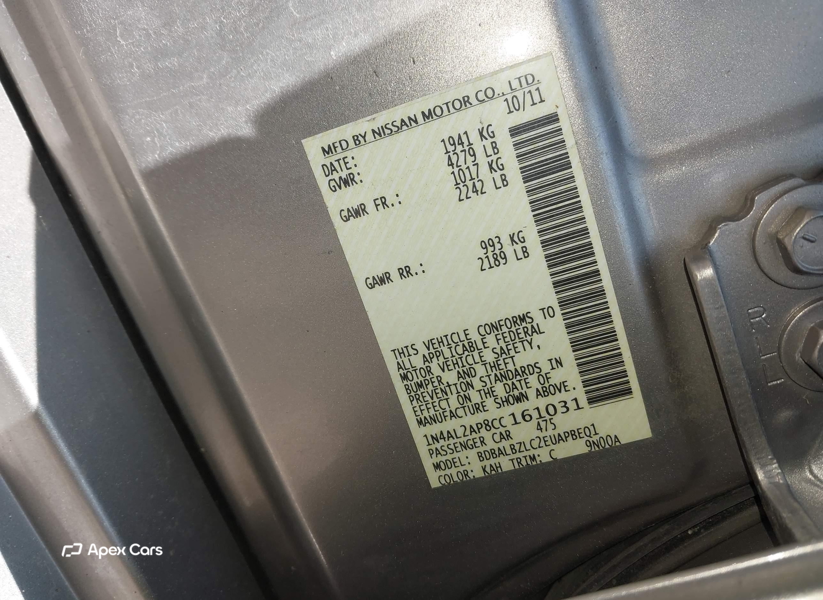 Nissan Altima 2012