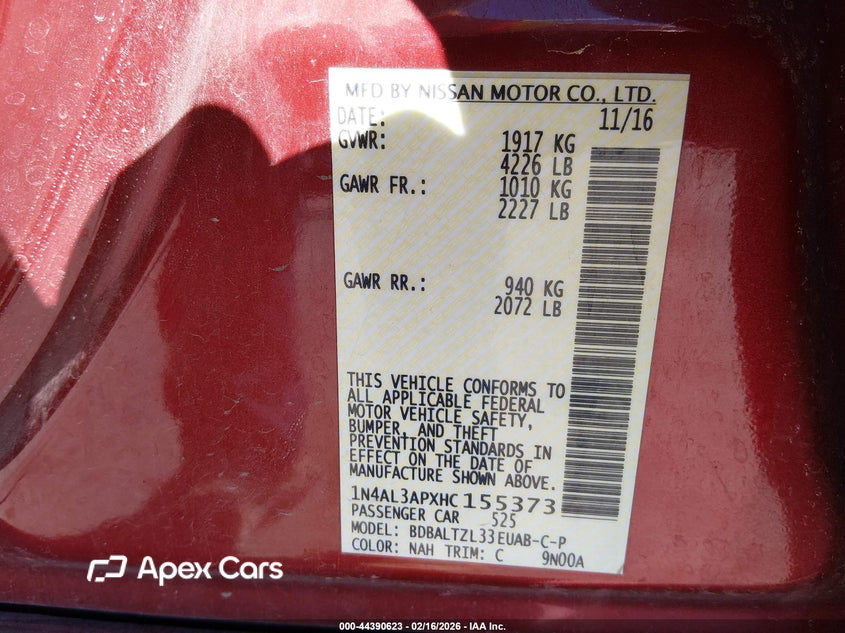 Nissan Altima 2017