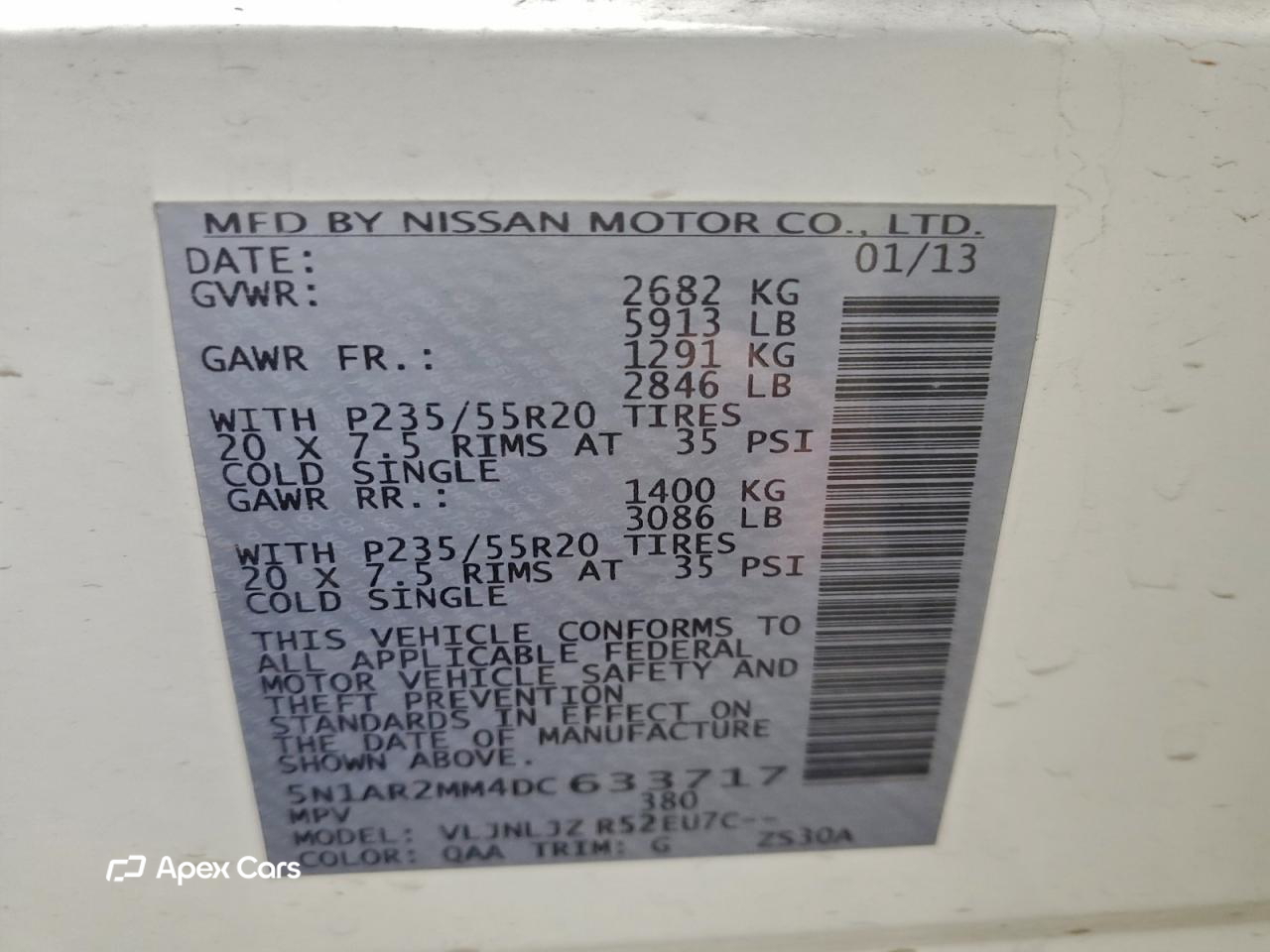 Nissan Pathfinder 2013