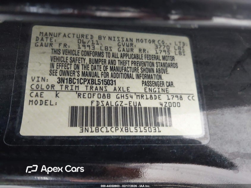 Nissan Versa 2011