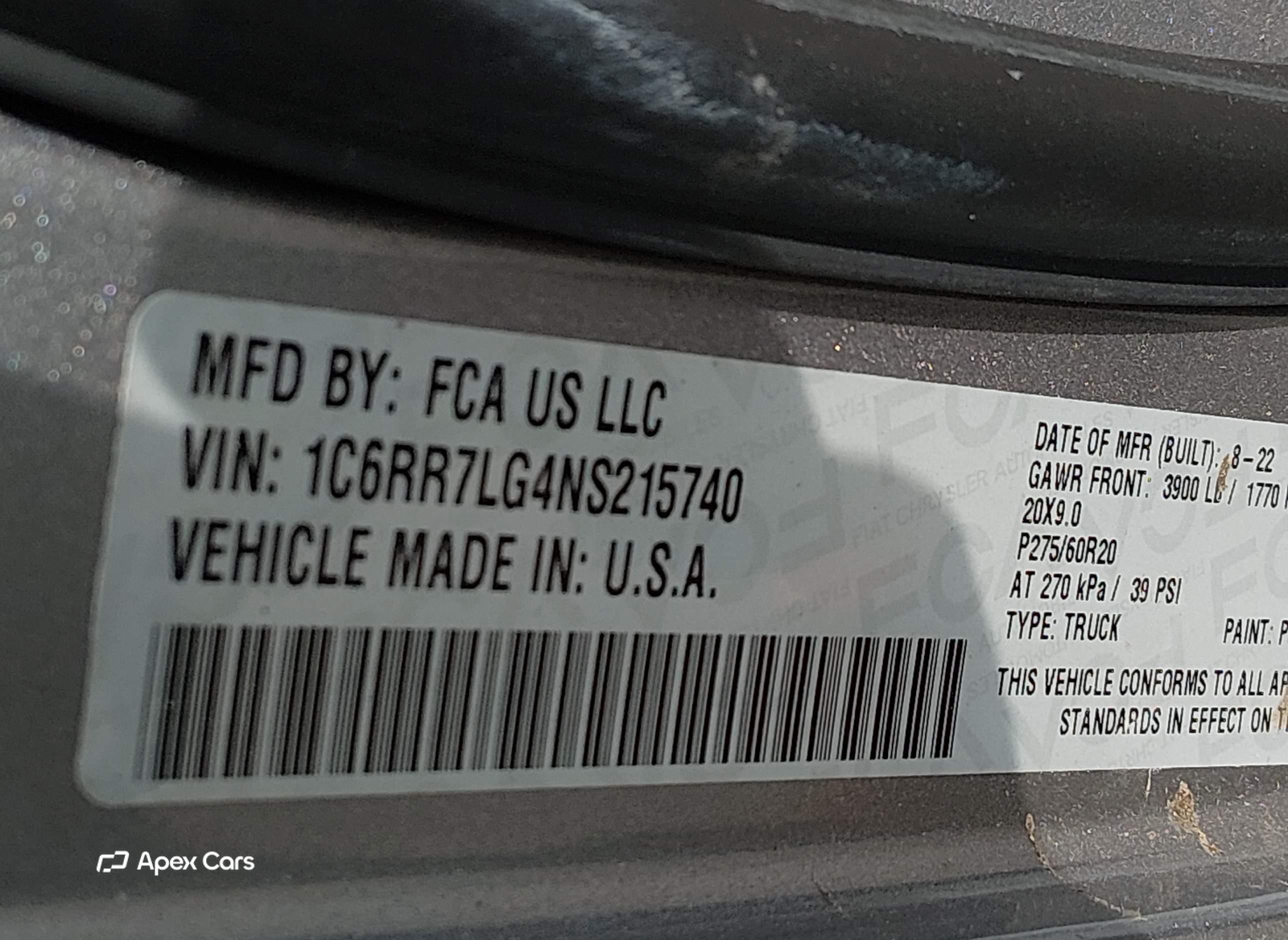 RAM 1500 2022