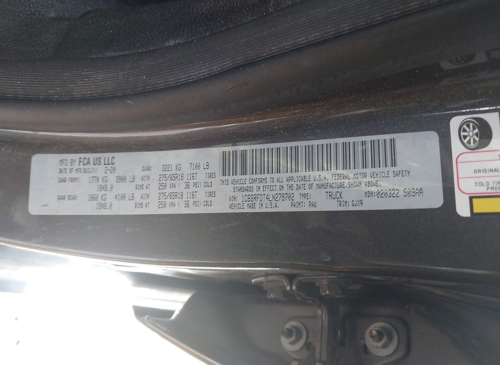 RAM 1500 2020
