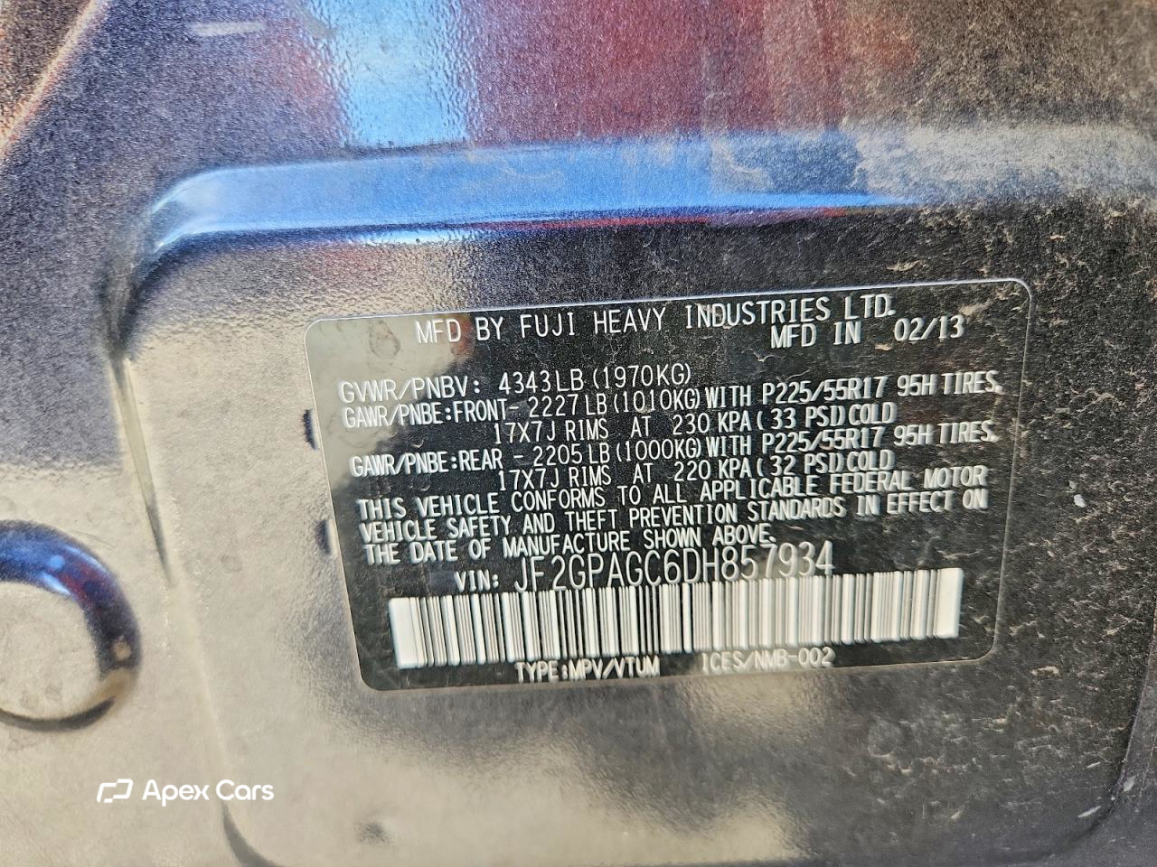 Subaru XV 2013