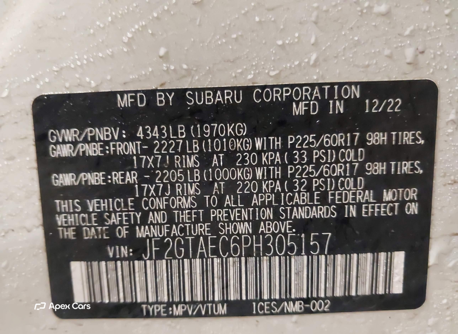 Subaru XV 2023