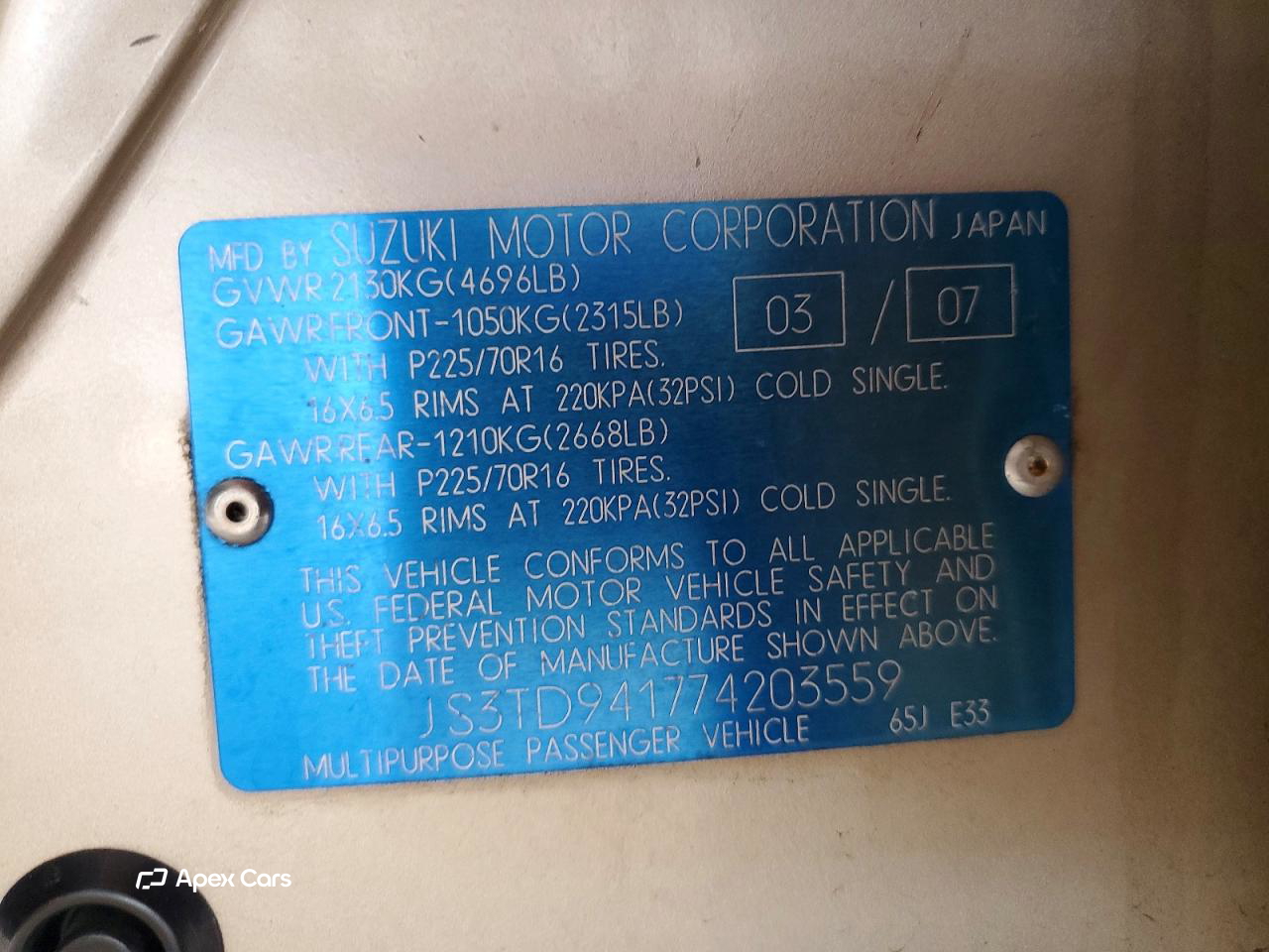 Suzuki Grand Vitara 2007