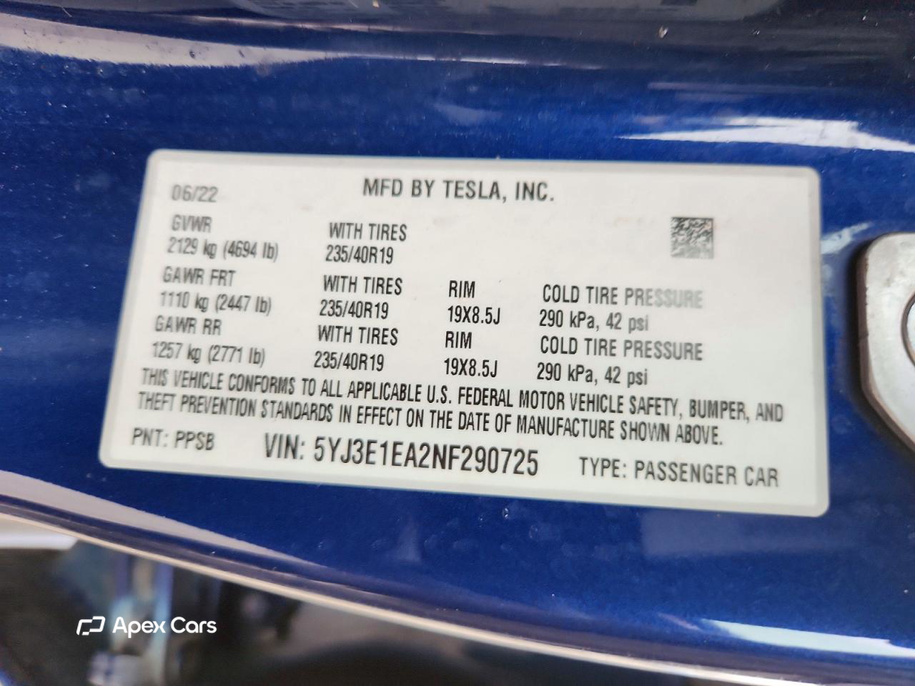 Tesla Model 3 2022