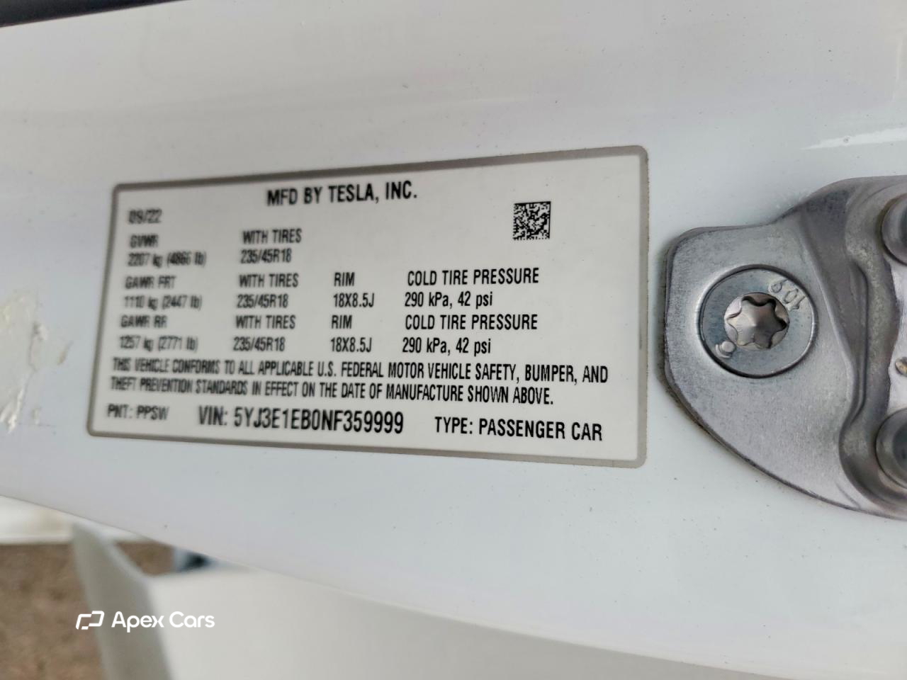 Tesla Model 3 2022
